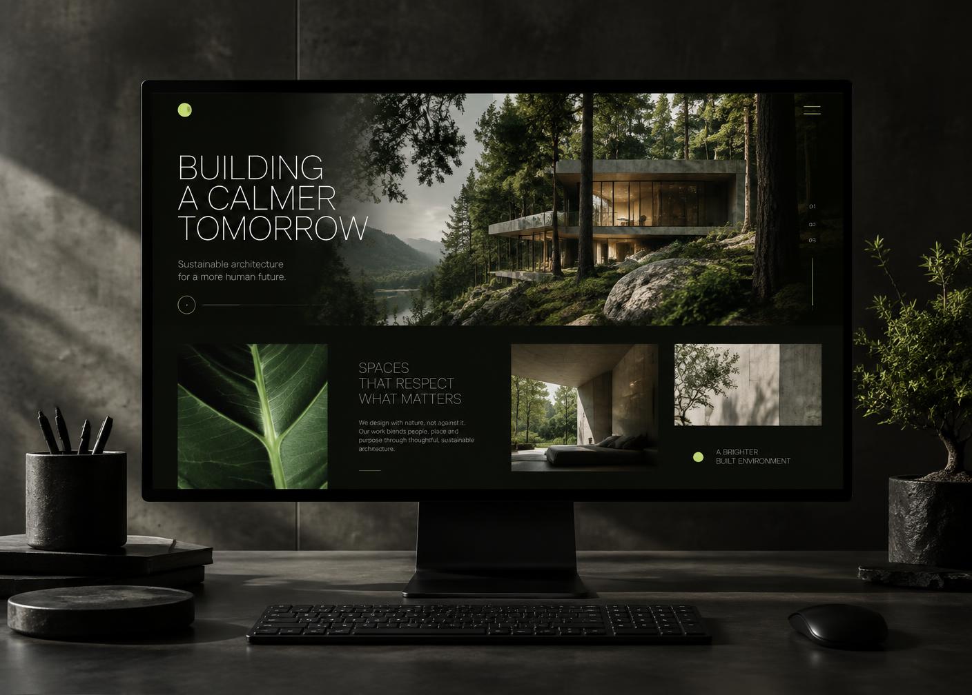 Mockup do projeto conceitual Verde Habitat